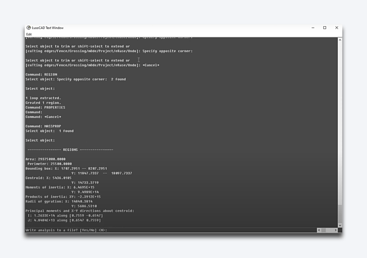MASSPROP (Mass Properties)