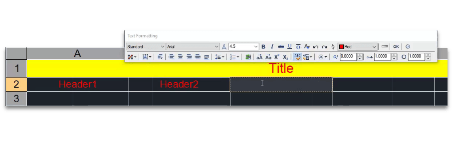 Introducing Table Text