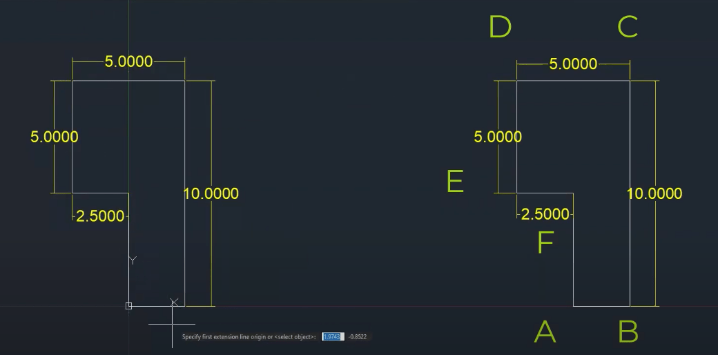 Coordenadas Relativas no LusoCAD