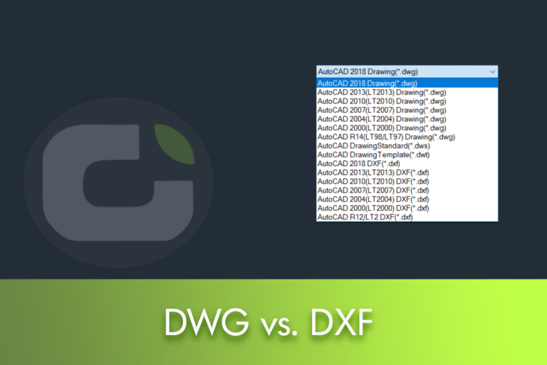 DWG vs. DXF