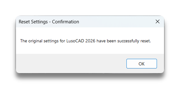 Settings are Reset
