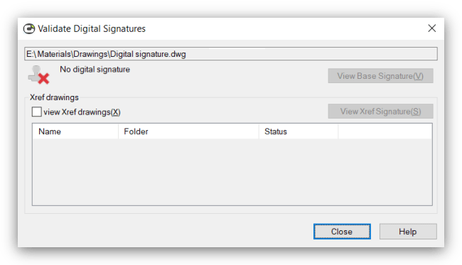 Signatures with Sigvalidate